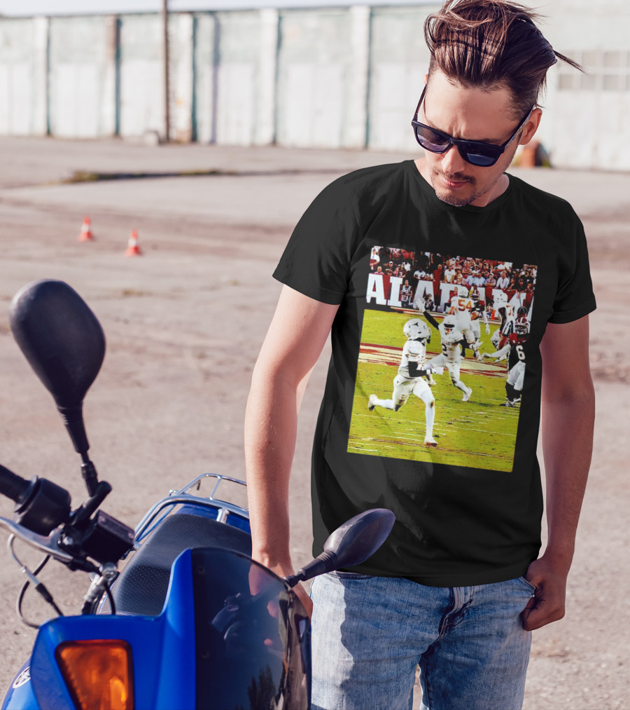 Alabama Football Action Johntay Cook Celebrating On Field T-Shirt