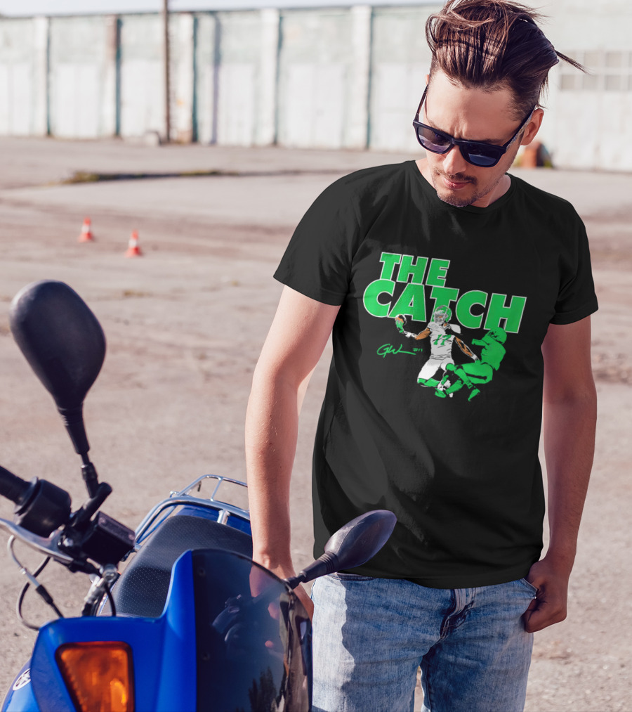The Catch Garrett Wilson New York Jets Signature GW 17 T-Shirt