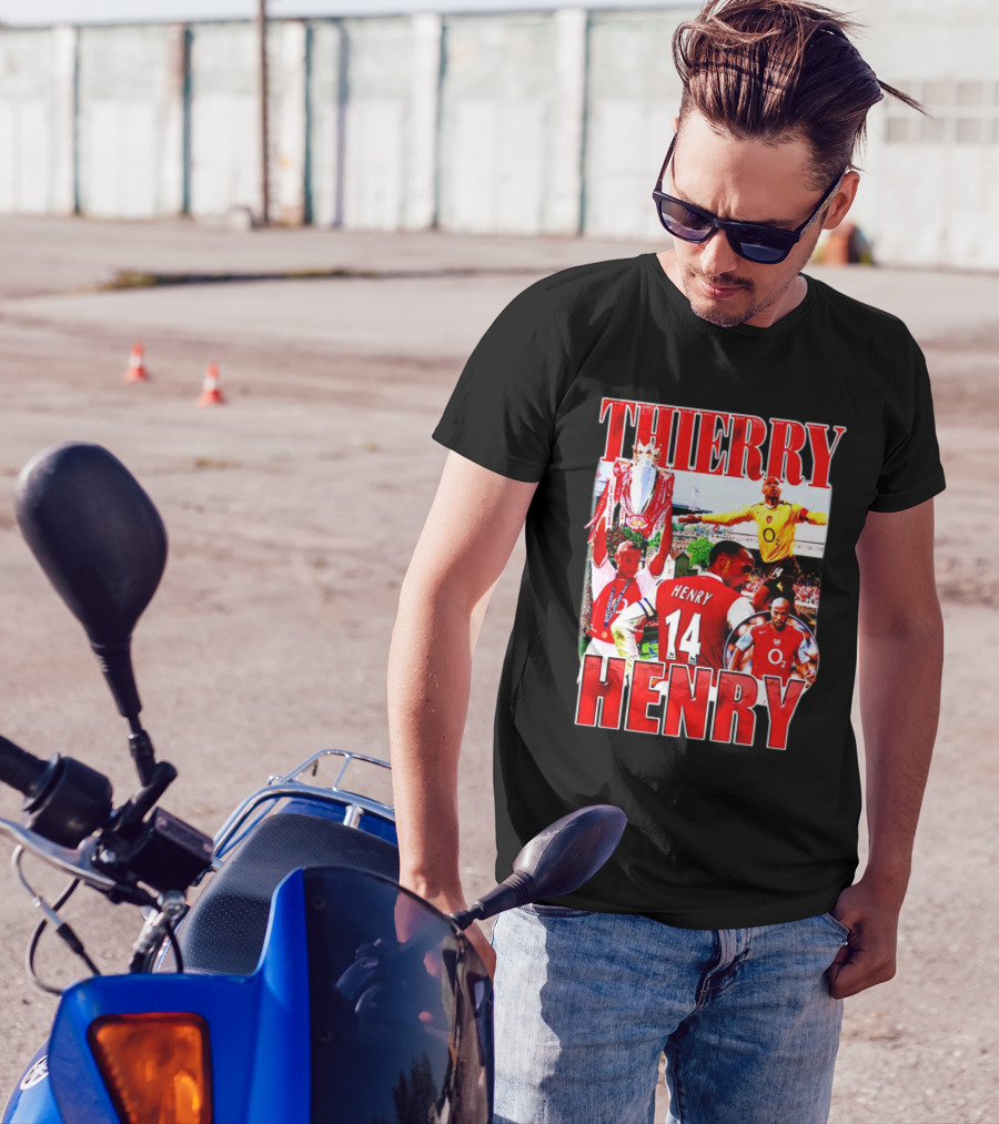 Thierry Henry Arsenal 14 Legend Iconic Moments T-Shirt