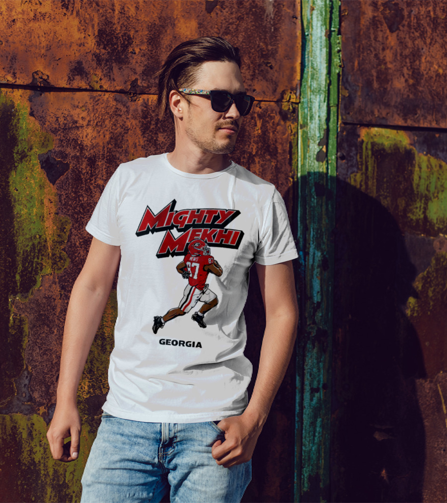 Mighty Mekhi Mews 87 Georgia Bulldogs T-Shirt
