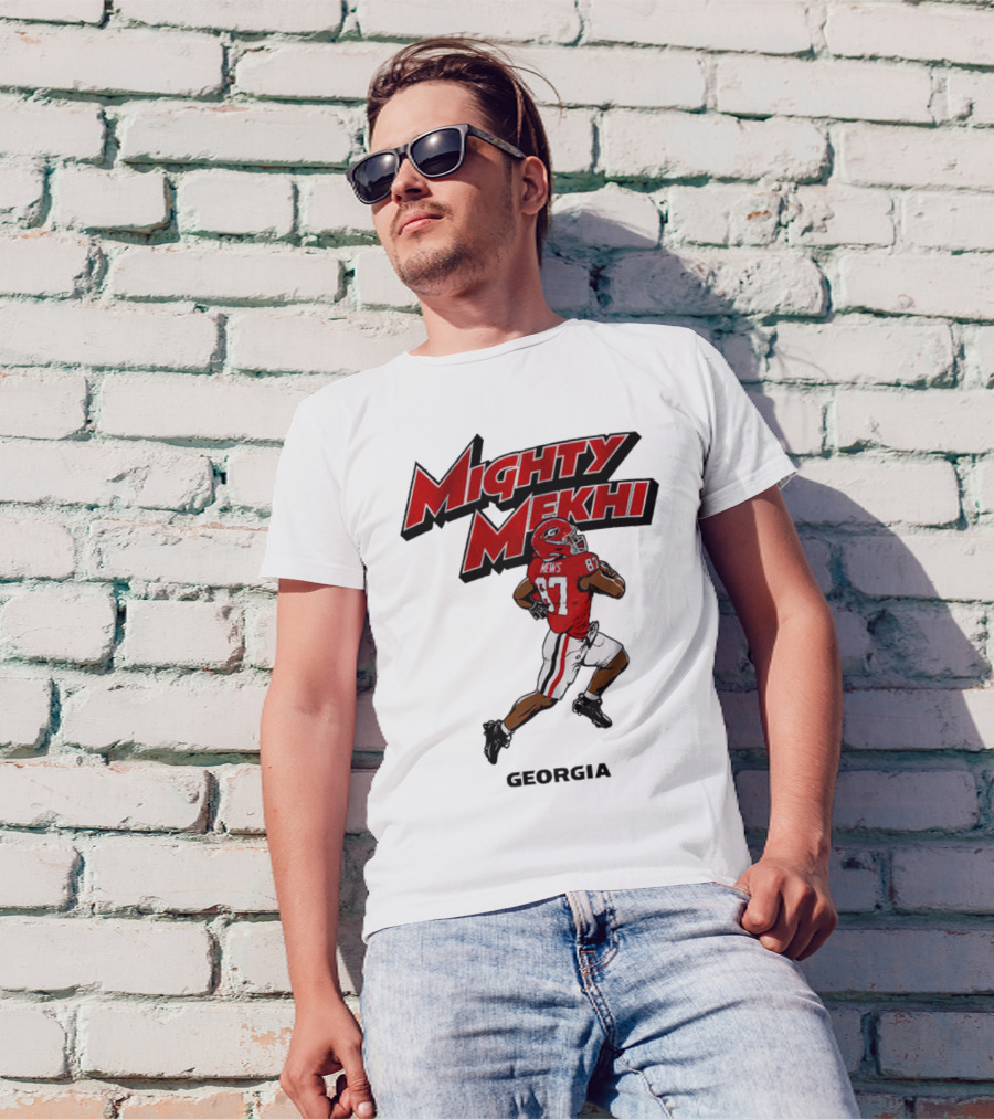 Mighty Mekhi Mews 87 Georgia Bulldogs T-Shirt