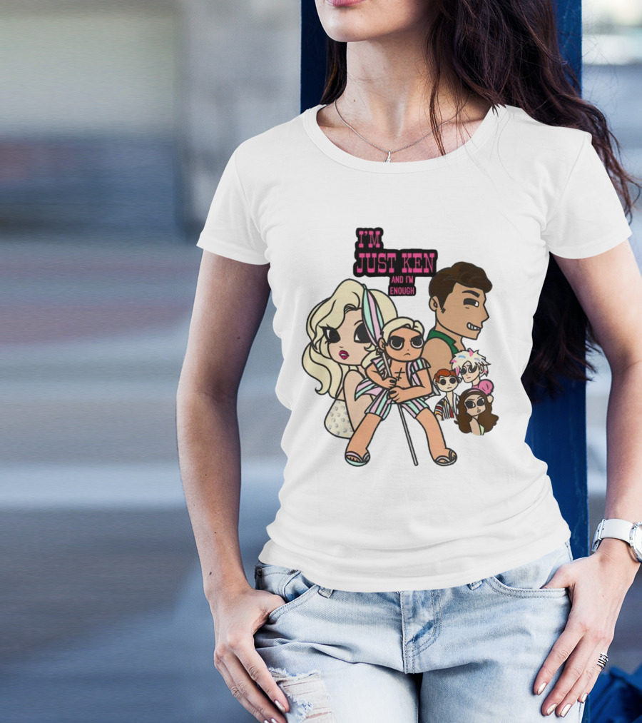 I'm Just Ken And I'm Enough Barbie-Inspired Cartoon Characters T-Shirt