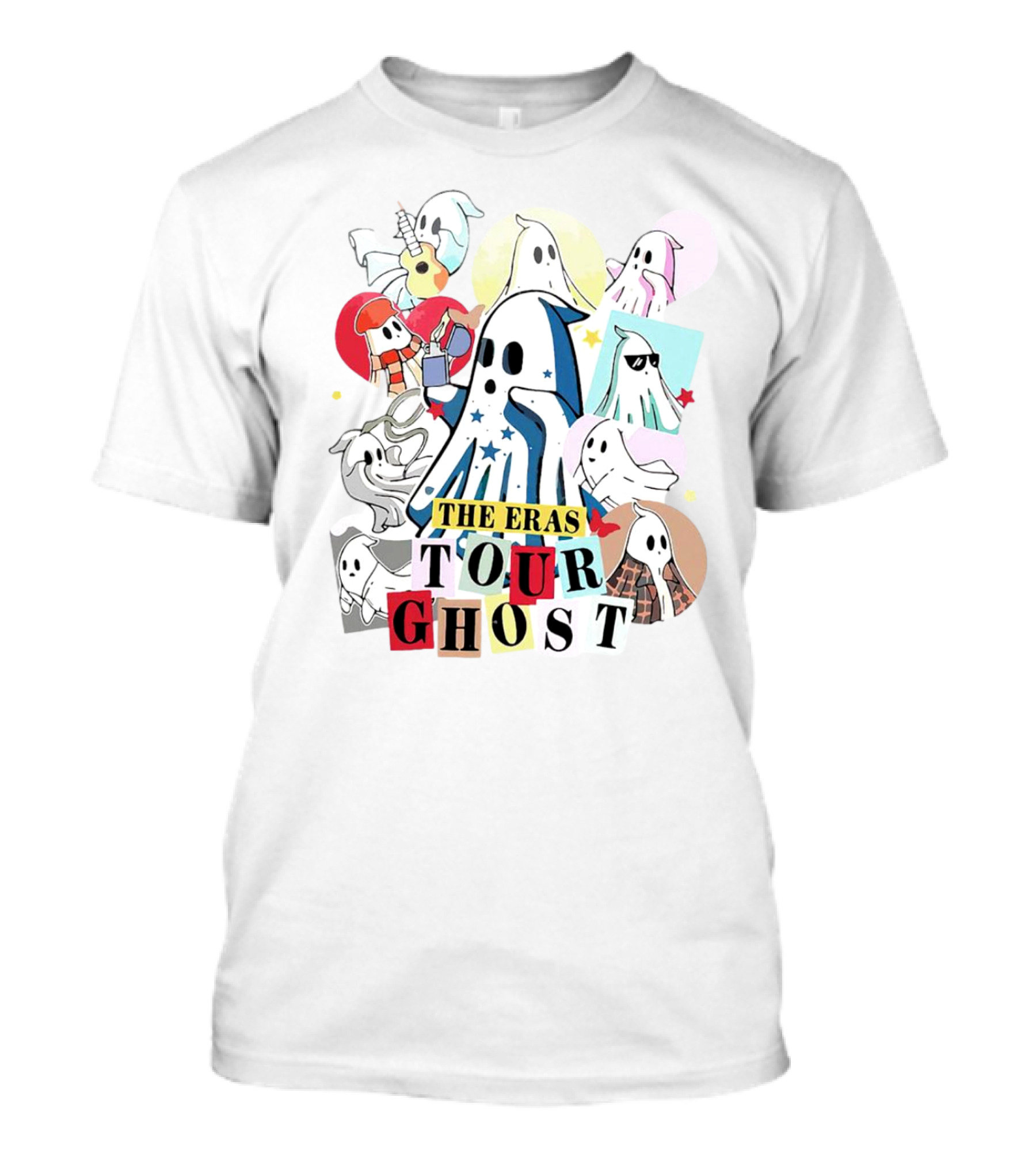The Eras Tour Ghost In My Spooky Era Groovy Hippie Halloween Ghost T-Shirt