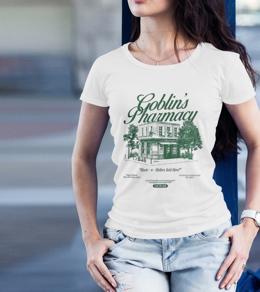 Goblin’s Pharmacy Hocus-n-Hollers Sold Here Since 1921 T-Shirt