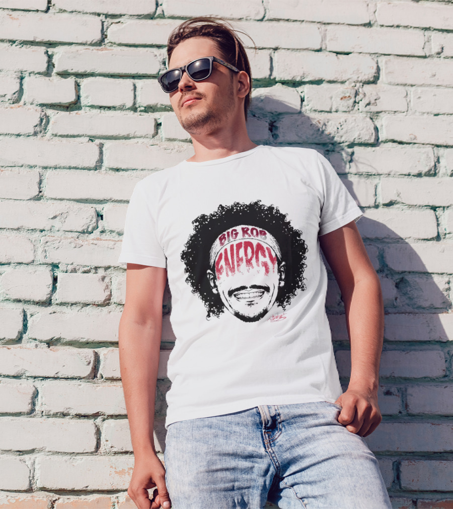 Big Rob Energy Robert Jones Signature Afro T-Shirt