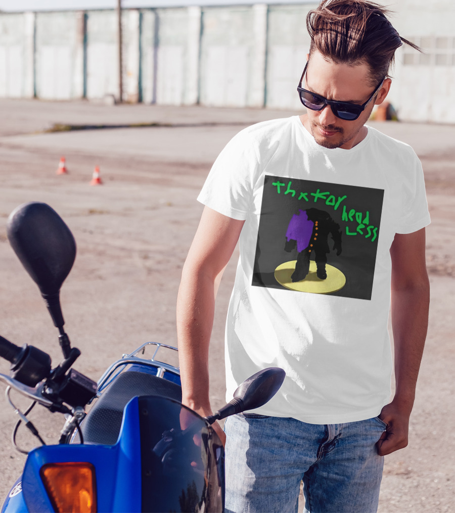 Thx For Head Less Figure Silhouette Standing On Circle T-Shirt