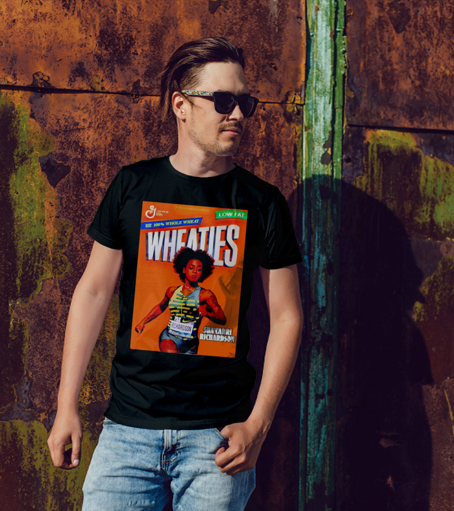 Wheaties Sha’carri Richardson General Mills 100% Whole Wheat Low Fat T-Shirt