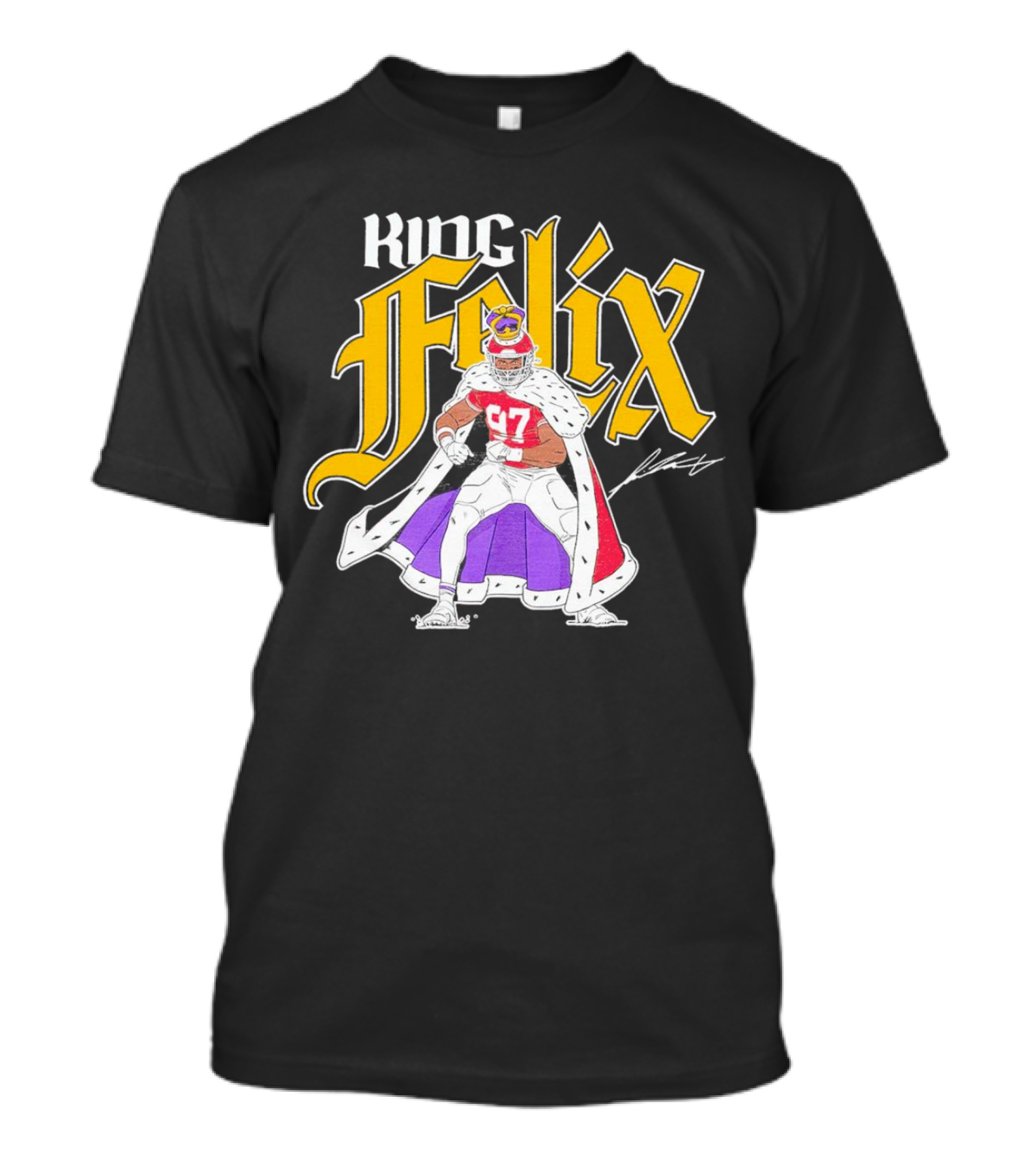 King Felix Anudike-Uzomah Kansas City Chiefs 97 Player T-Shirt