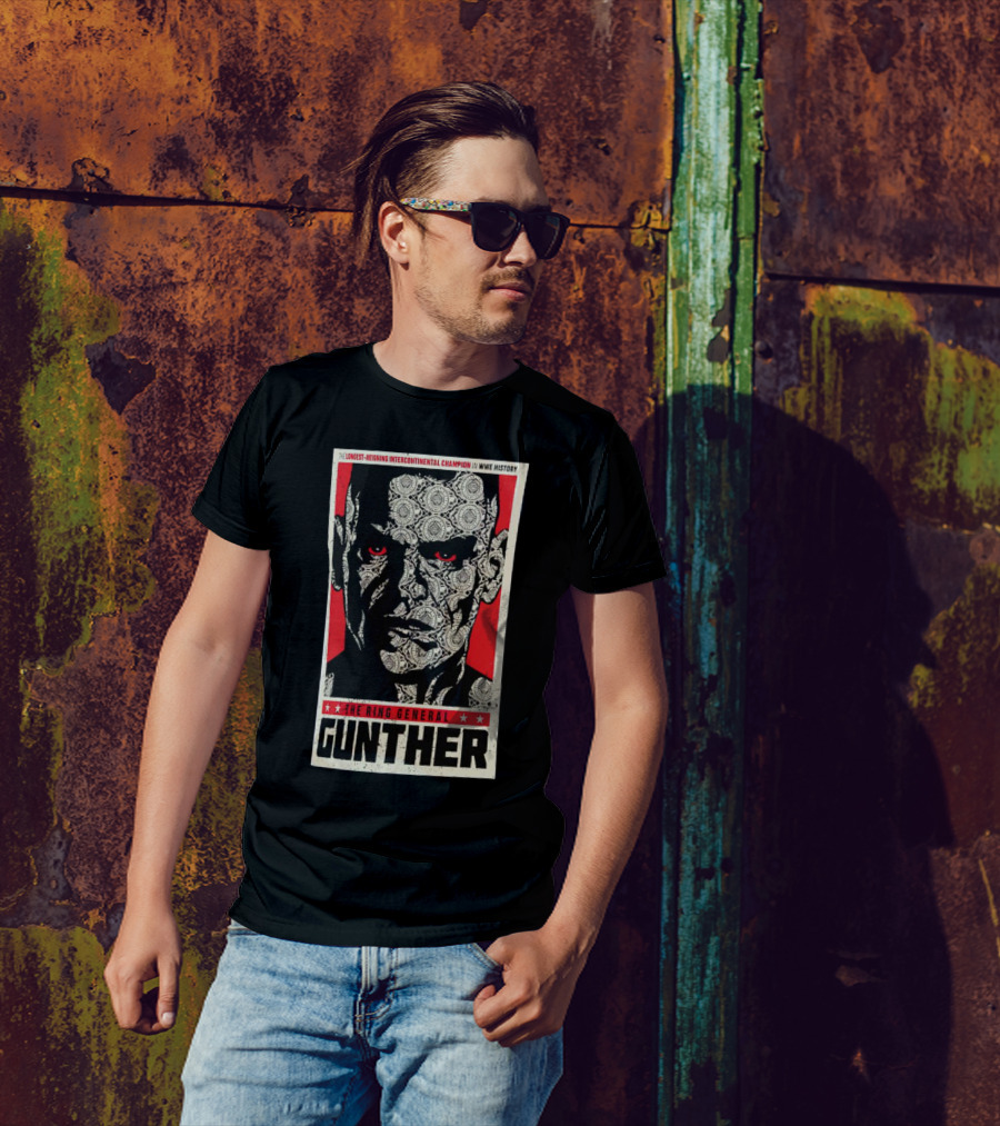 Gunther The Ring General Longest-Reigning Intercontinental Champion In WWE History T-Shirt