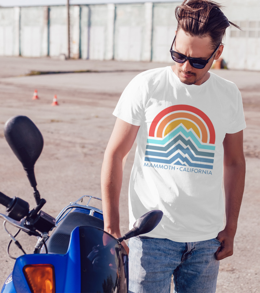 Mammoth California Vintage Mountain Sunset T-Shirt