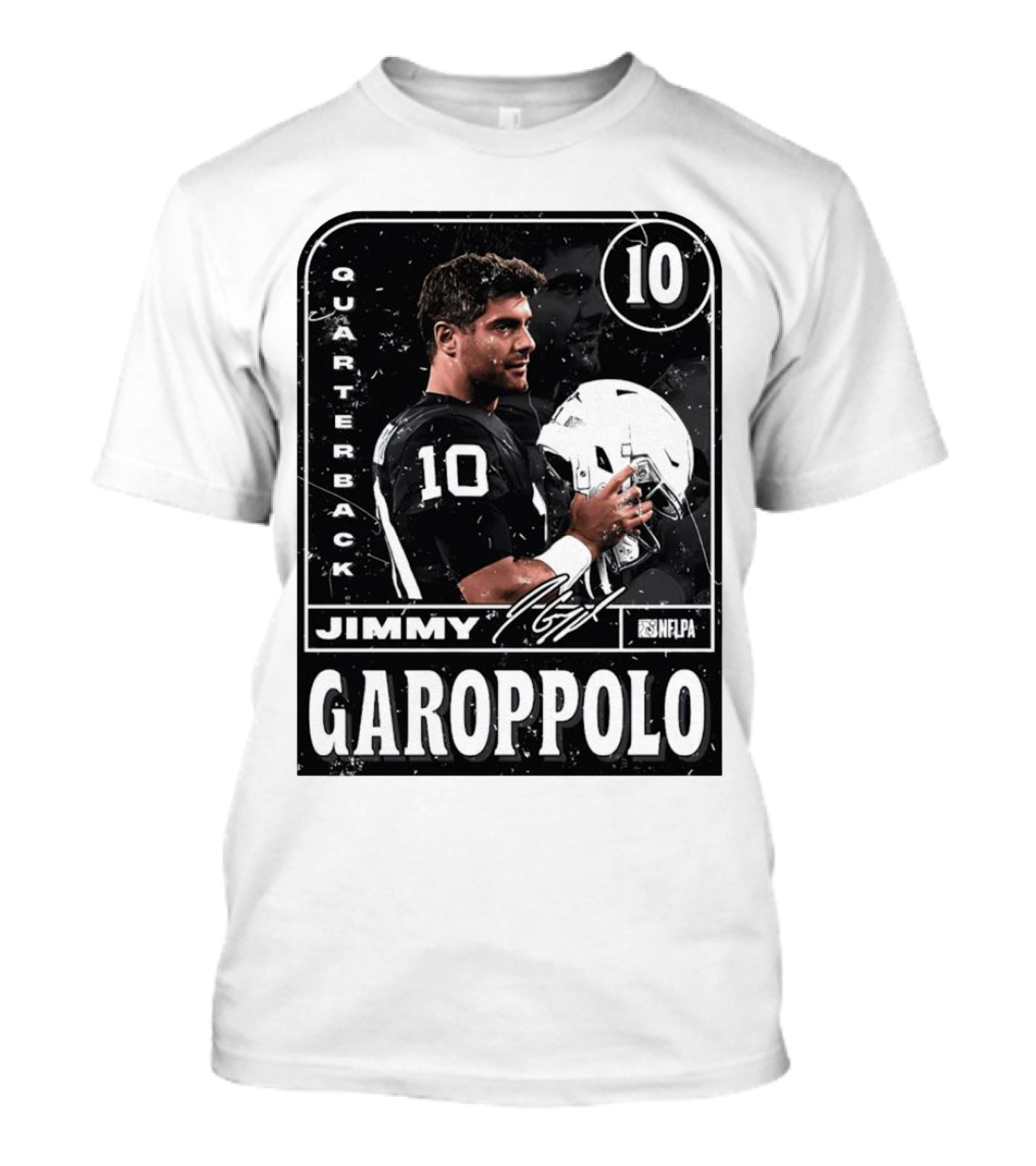 Jimmy Garoppolo NFLPA Quarterback Raiders Number 10 T-Shirt