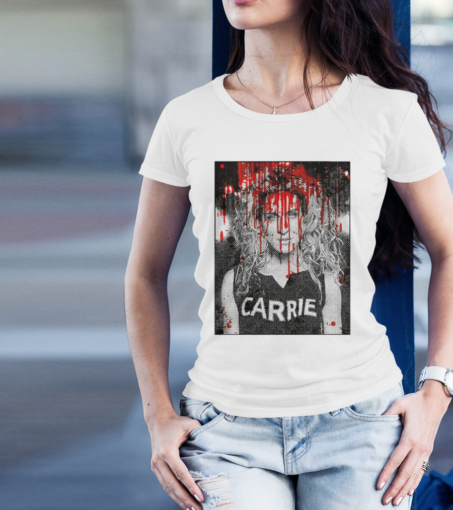 Carrie Stephen King Halloween Blood Splatter T-Shirt