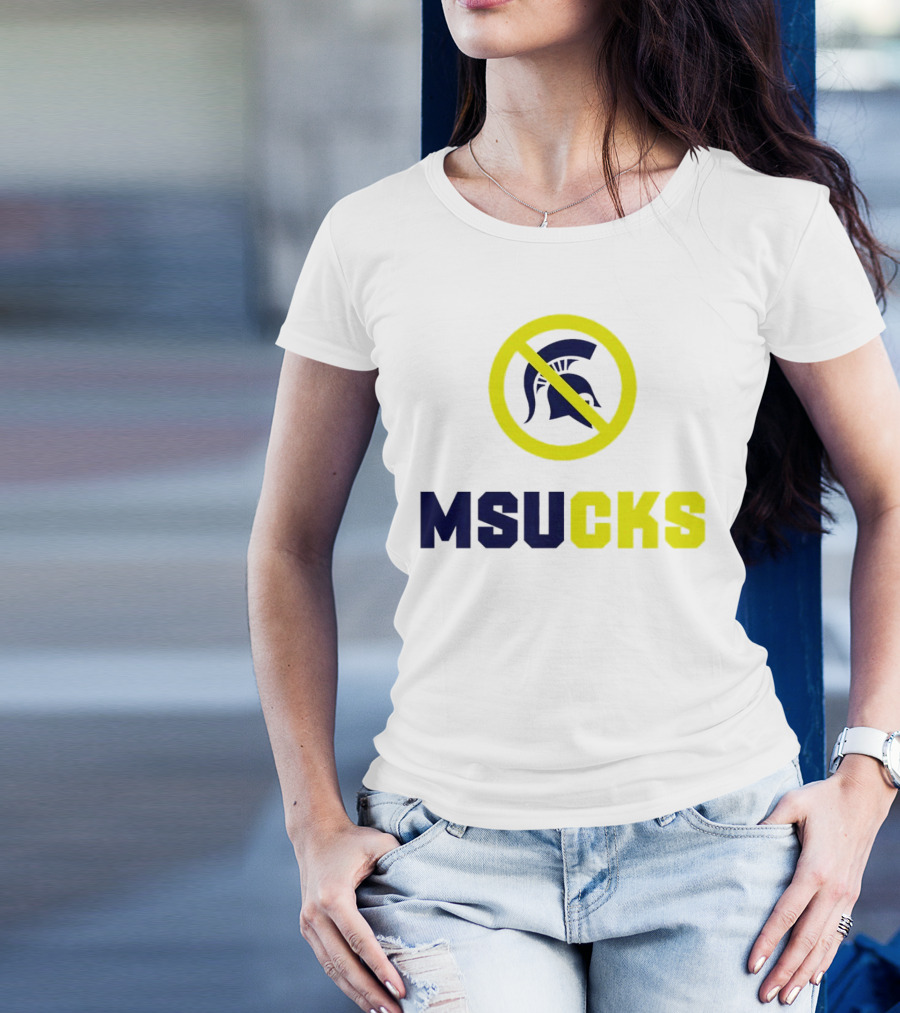 MSU Spartans MSUCKS Rivalry Ban T-Shirt