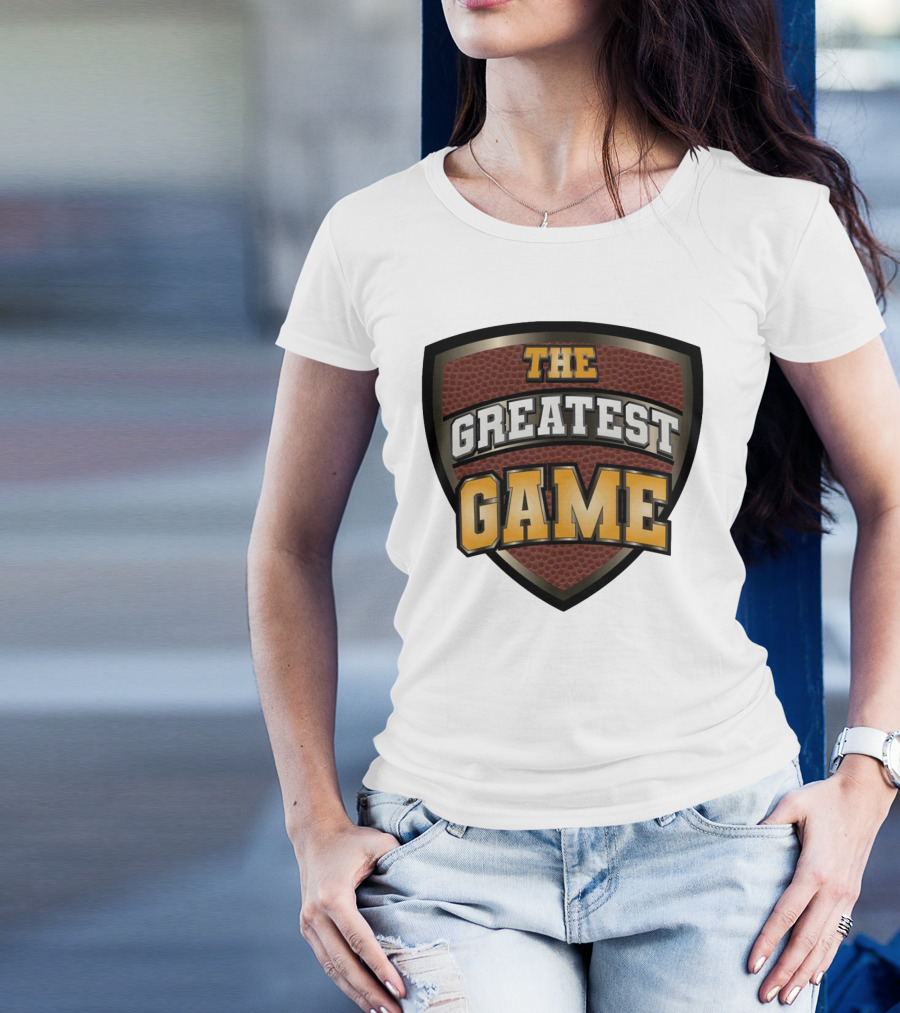 The Greatest Game Basketball Shield T-Shirt