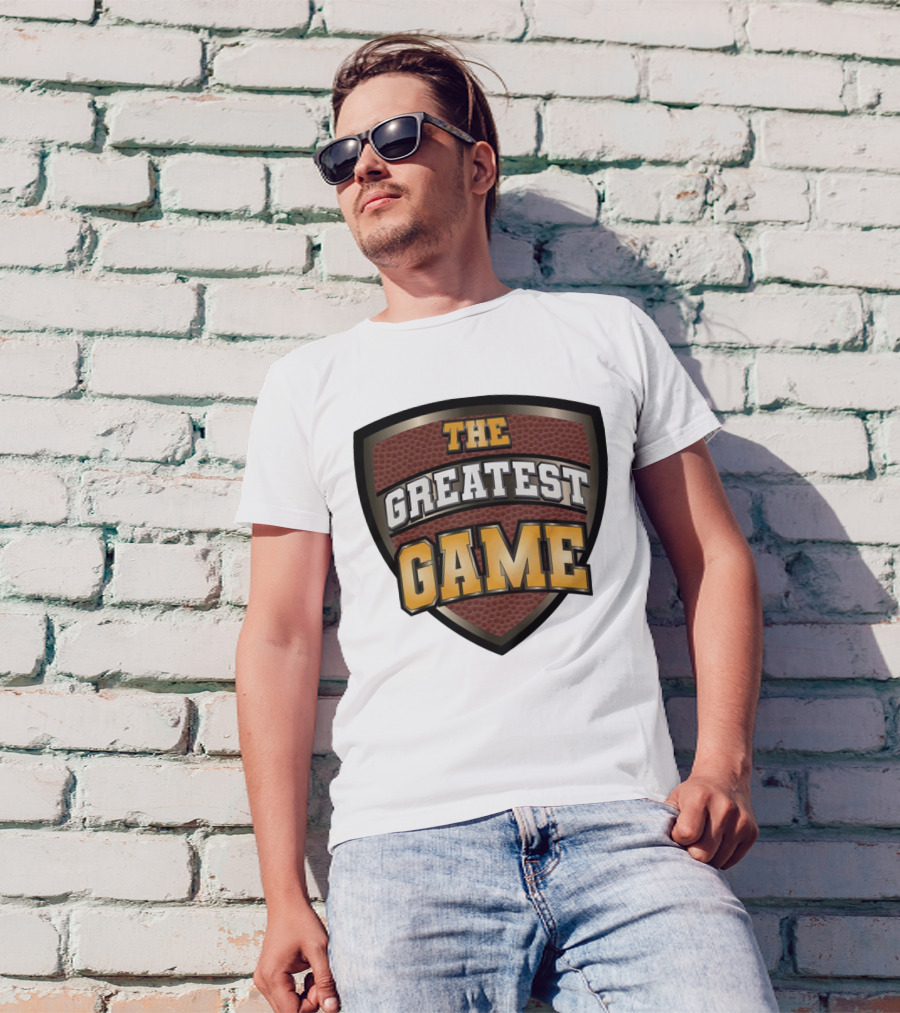 The Greatest Game Basketball Shield T-Shirt