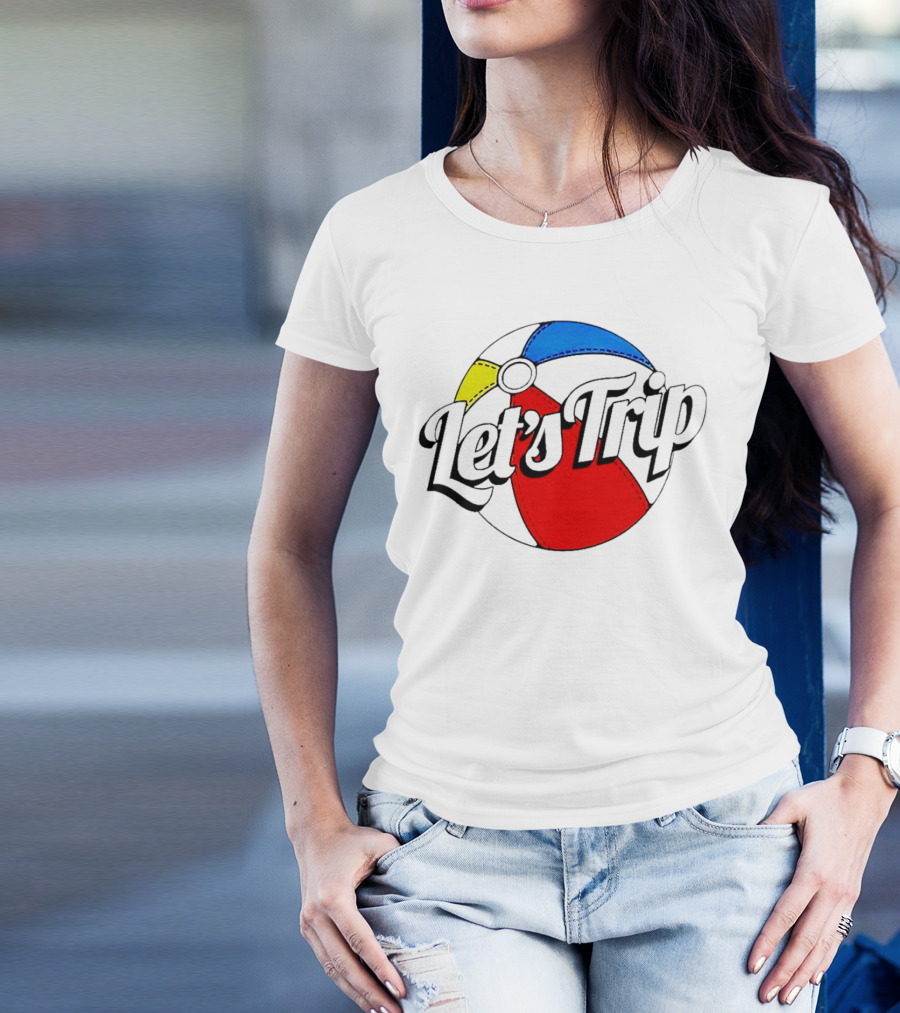 Let's Trip Colorful Beach Ball Adventure T-Shirt