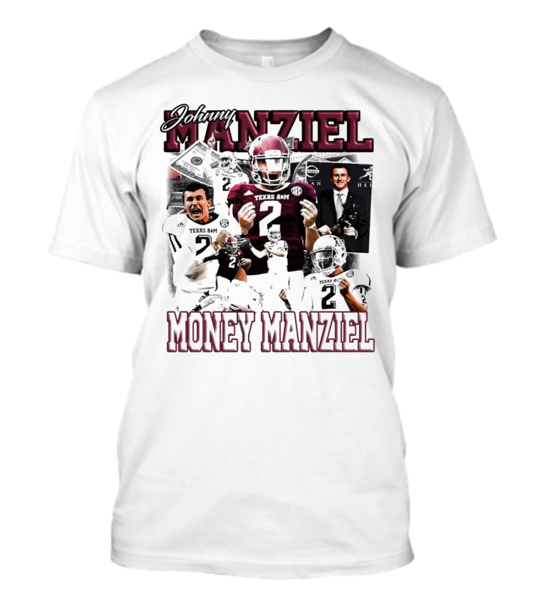 Johnny Manziel Texas A&M Aggies Money Manziel Football Highlights Montage T-Shirt