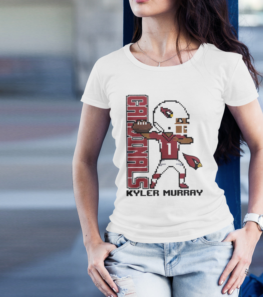 Cardinals Kyler Murray Arizona Football Pixel T-Shirt