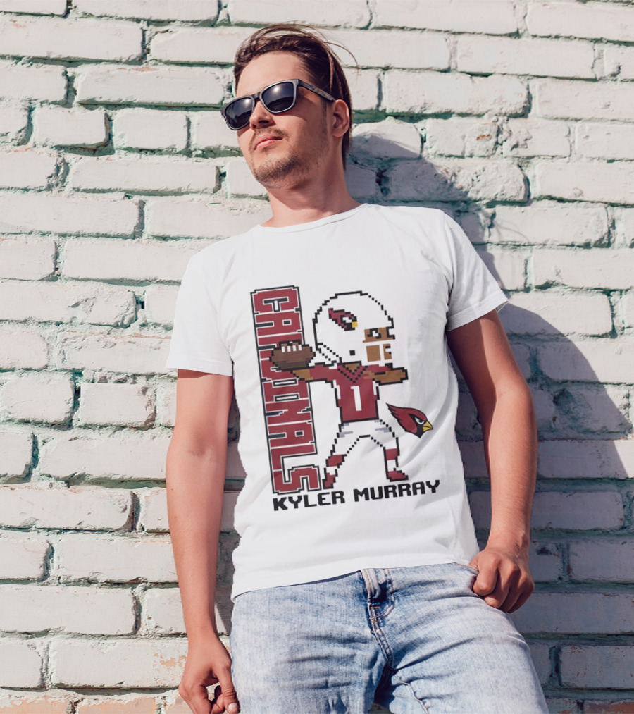 Cardinals Kyler Murray Arizona Football Pixel T-Shirt