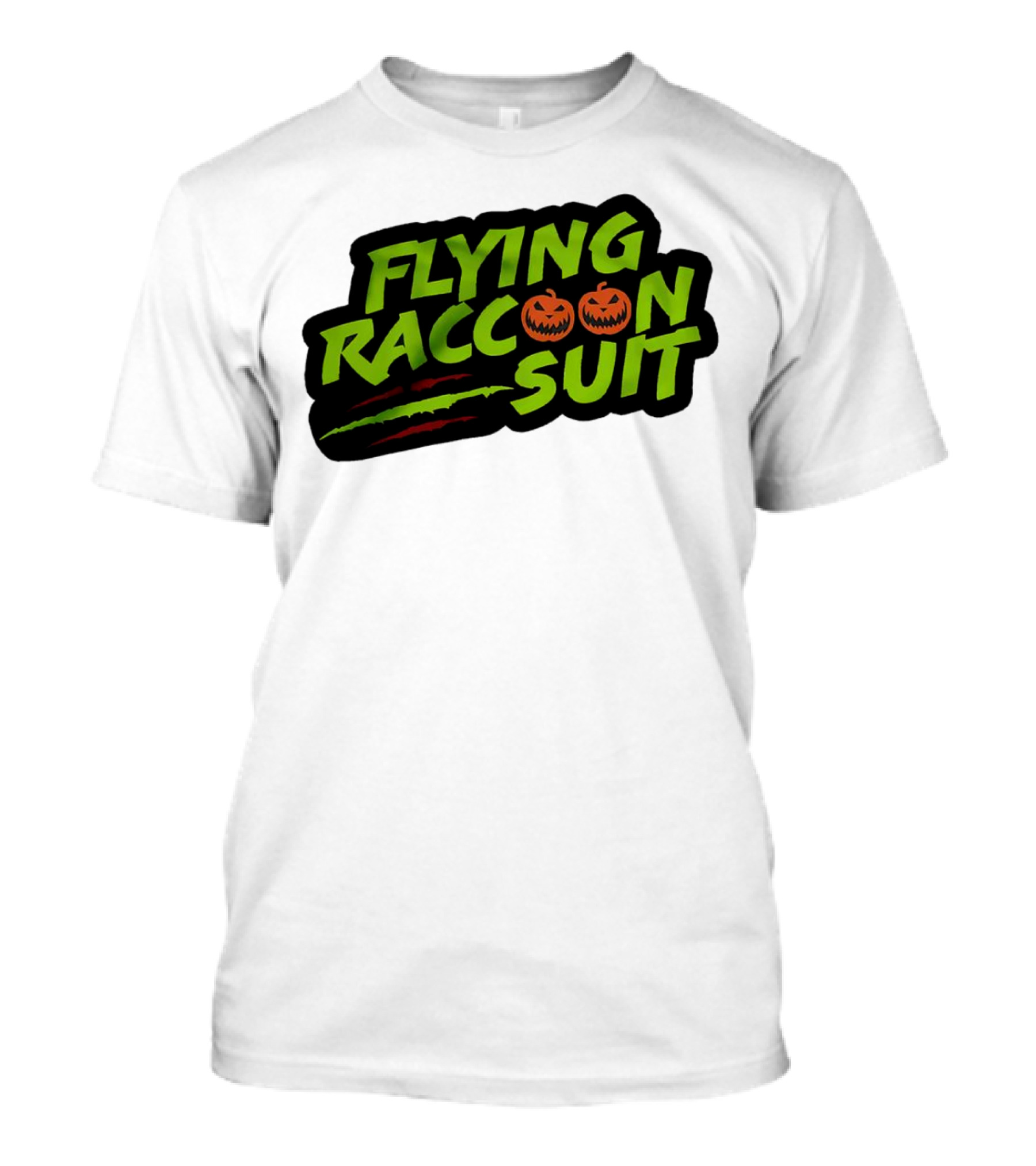 Flying Raccoon Suit This Is Skaloween Jack-O'-Lantern Claw Marks T-Shirt