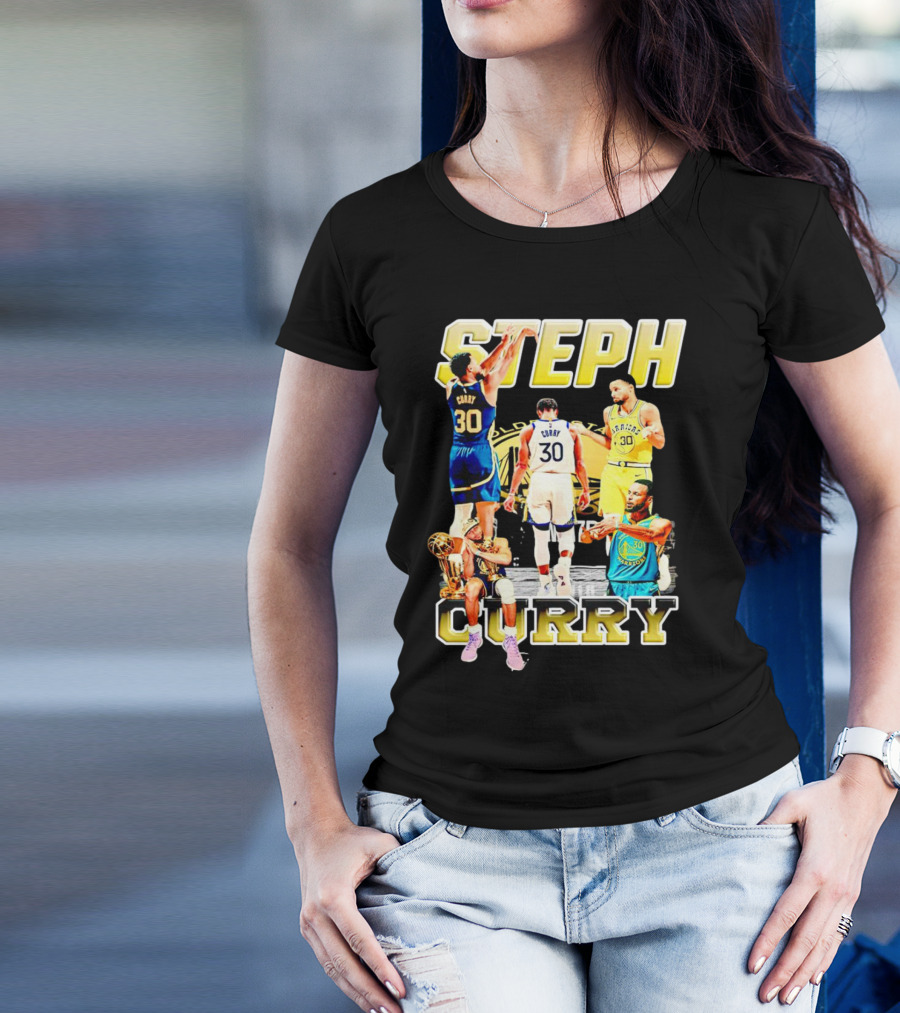 Steph Curry Golden State Warriors NBA Champion Iconic Moments T-Shirt