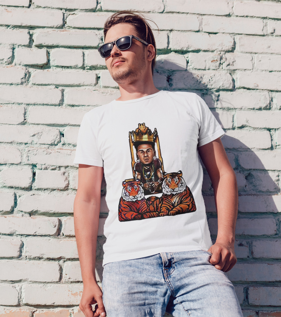 Jordan Travis Tigers King Florida State Seminoles Throne With Crown And Tigers T-Shirt