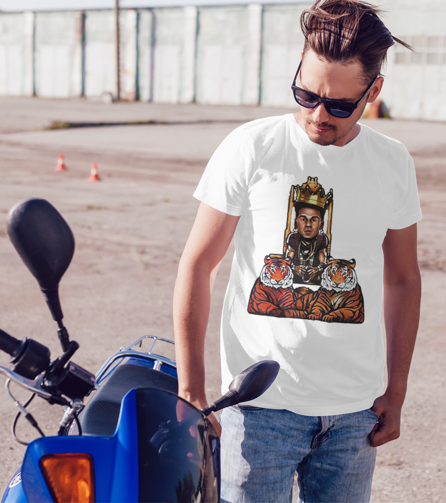 Jordan Travis Tigers King Florida State Seminoles Throne With Crown And Tigers T-Shirt
