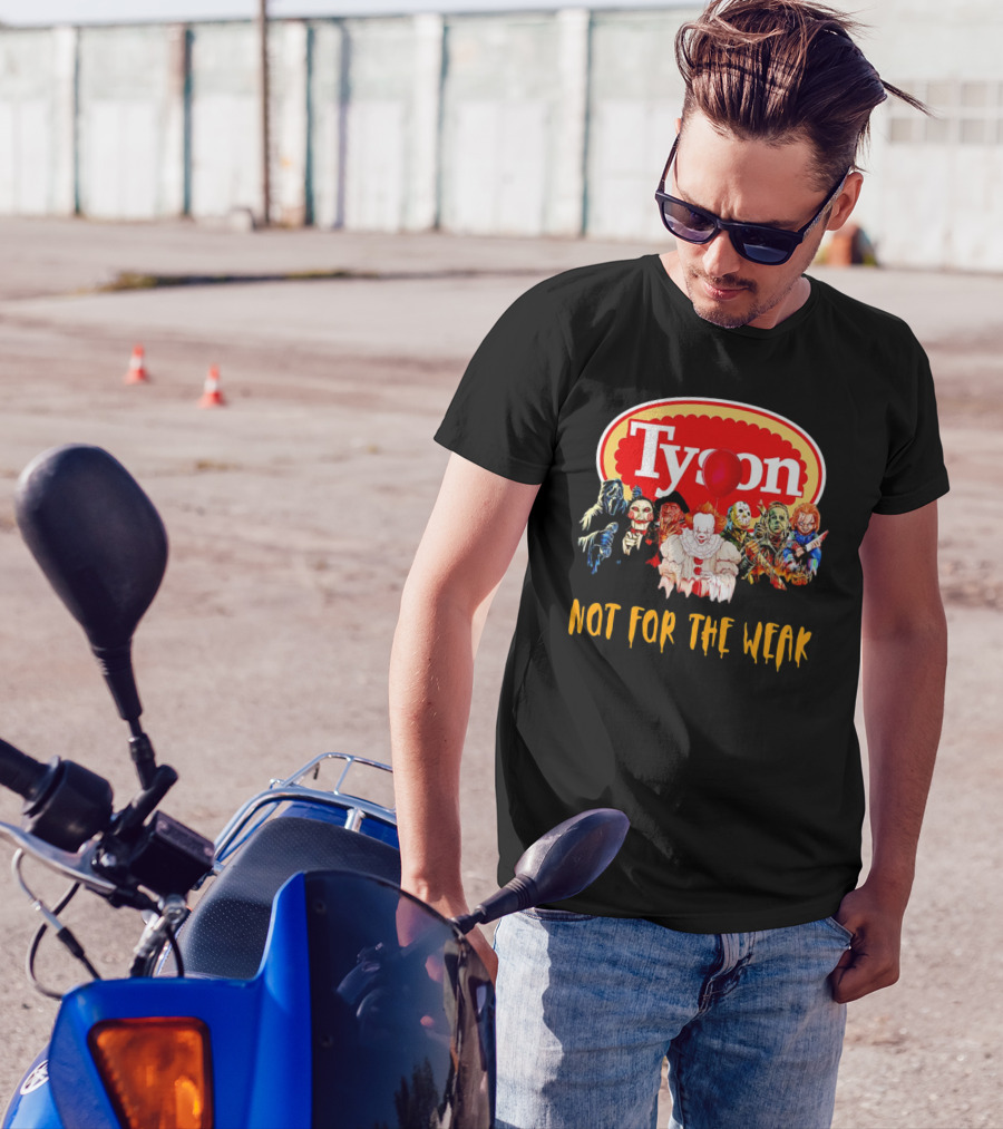 Tyson Horror Movie Characters Not For The Weak Floating Red Balloon Masks T-Shirt