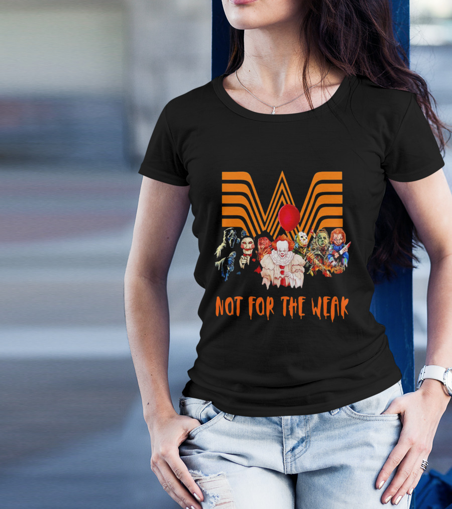 Whataburger Horror Movie Characters Not For The Weak Iconic Spooky Mashup T-Shirt