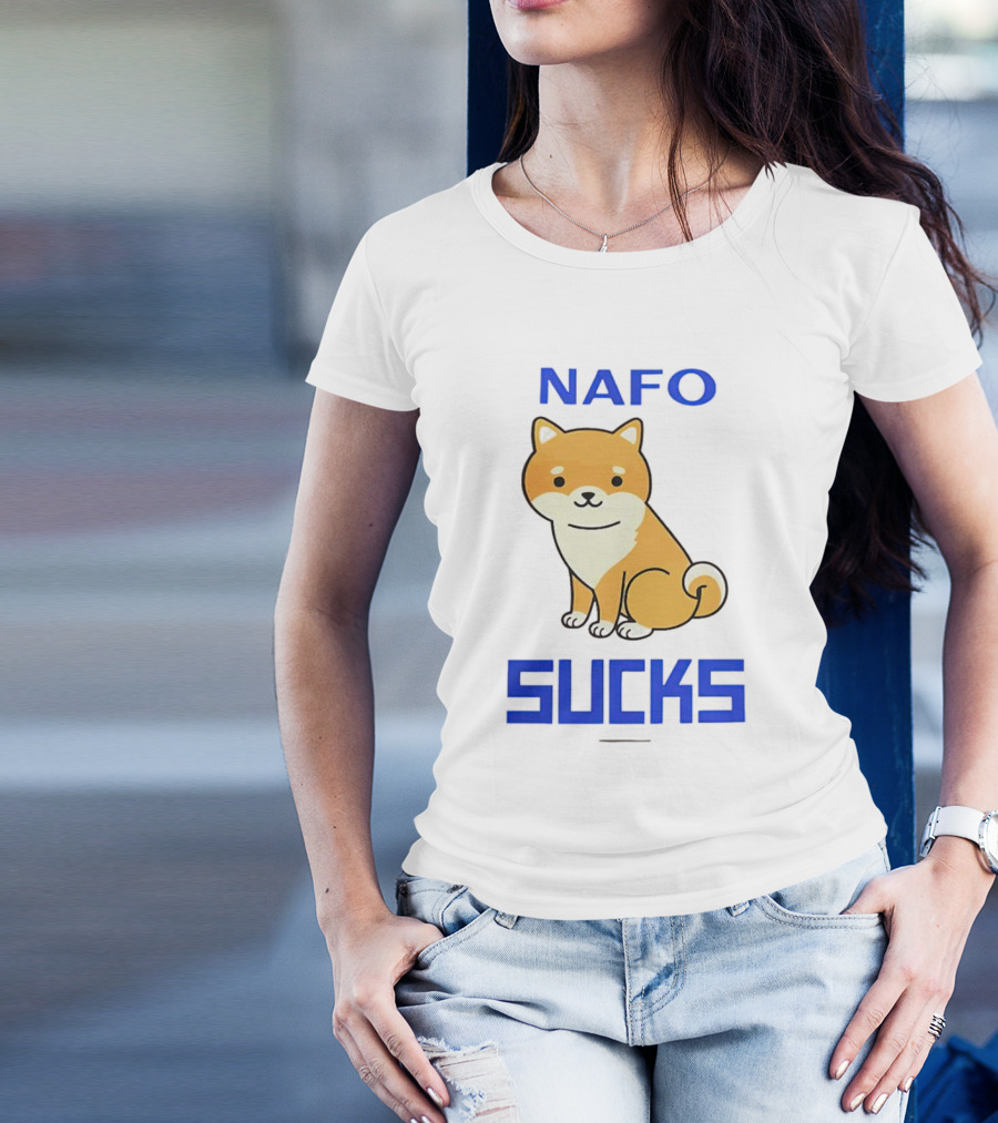 NAFO Furry Dog Meme Critique T-Shirt