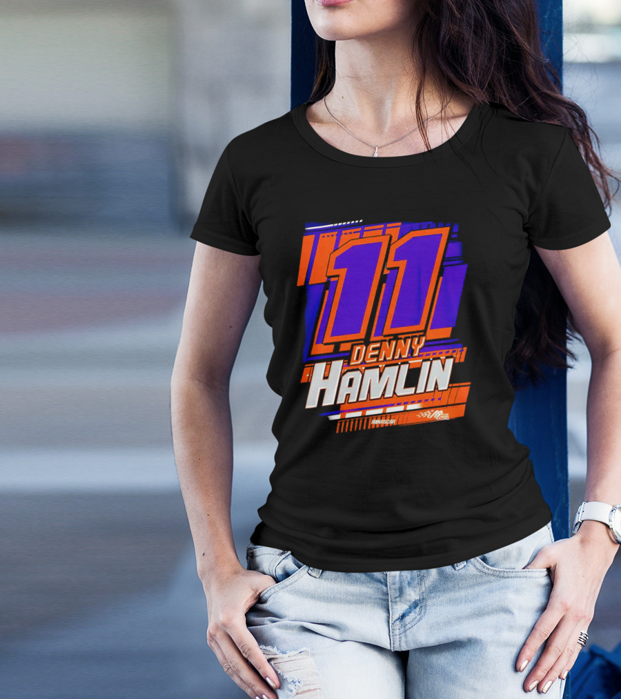 Denny Hamlin 11 NASCAR Racing Joe Gibbs Racing 2-Spot T-Shirt