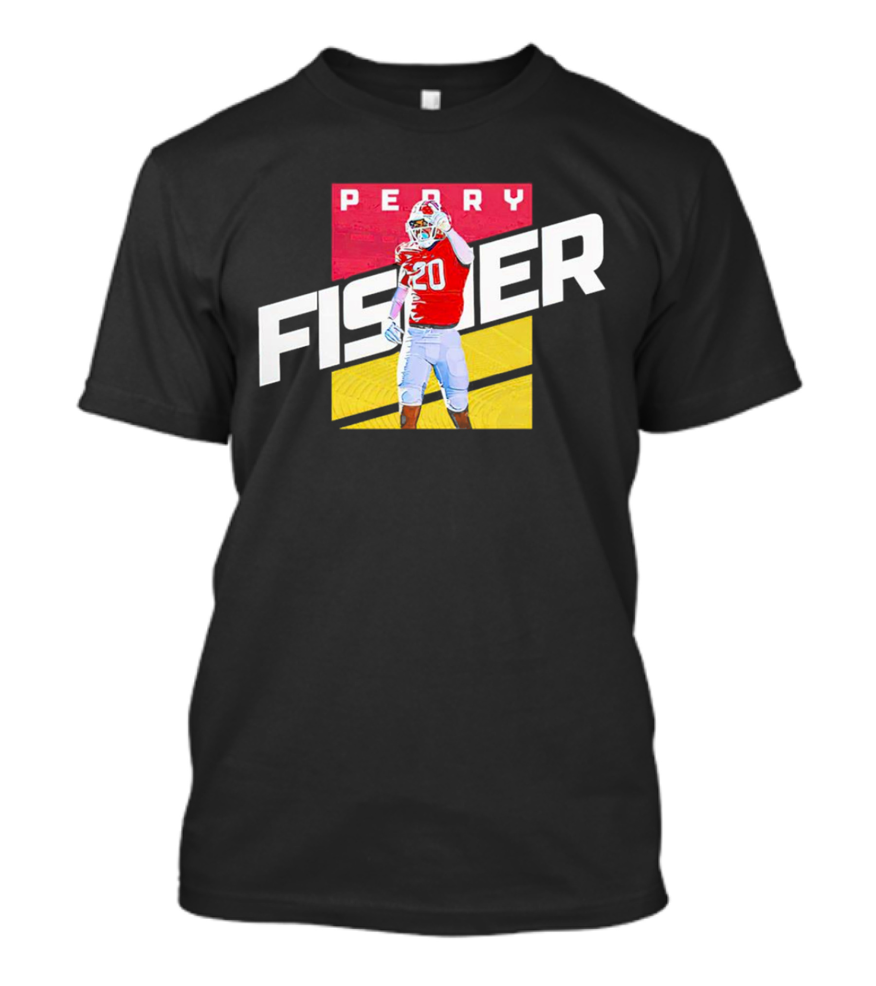 Perry Fisher Game Day Action Maryland Terrapins Football T-Shirt
