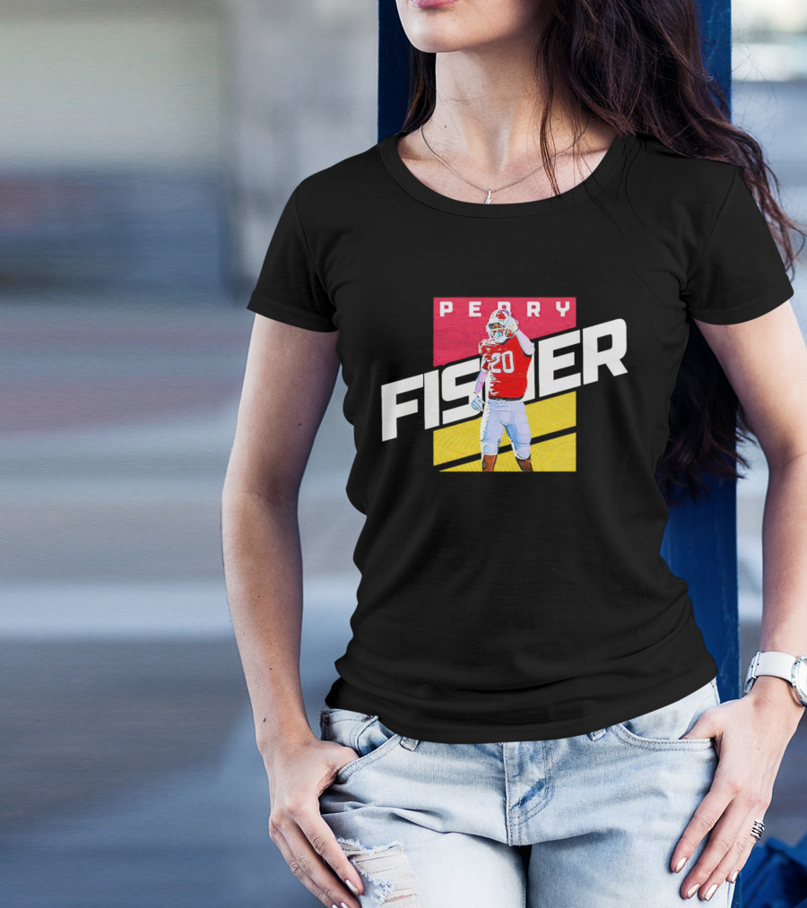 Perry Fisher Game Day Action Maryland Terrapins Football T-Shirt