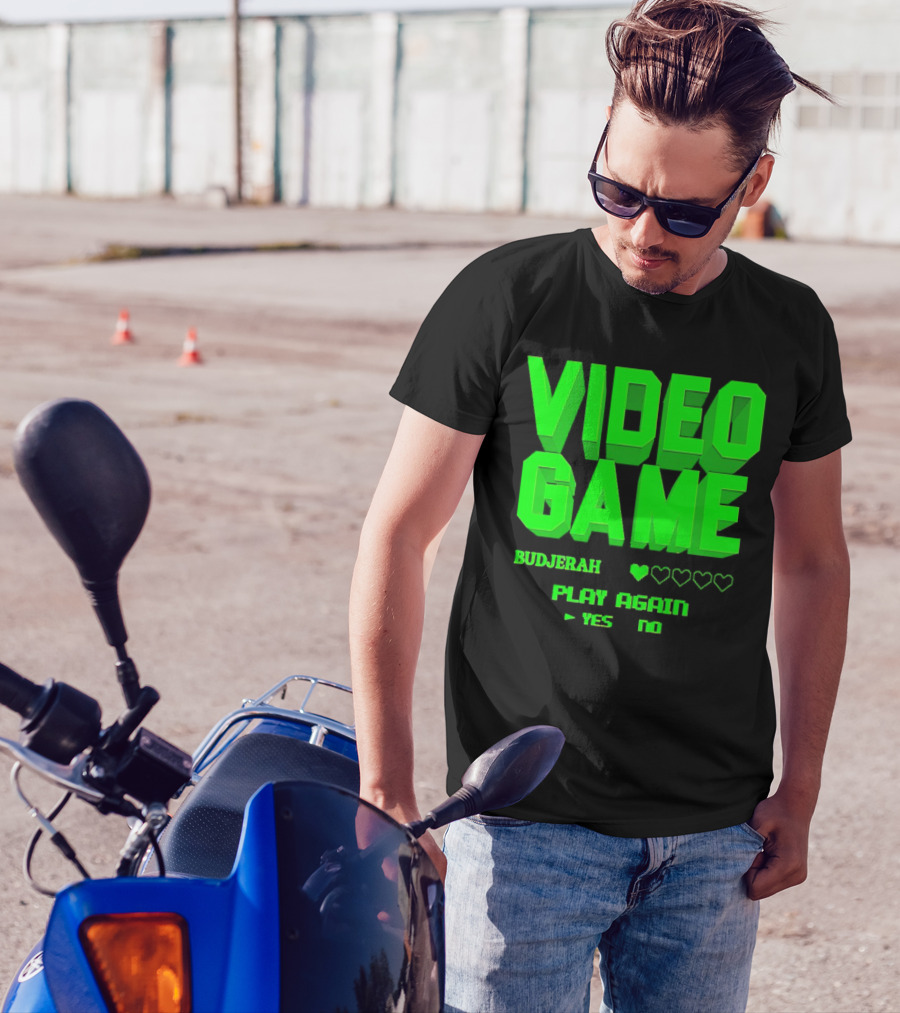 VIDEO GAME BUDJERAH PLAY AGAIN YES NO T-Shirt