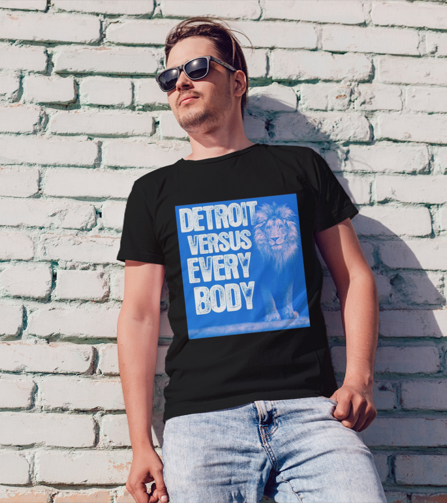 Detroit Lions Versus Everybody Lion T-Shirt