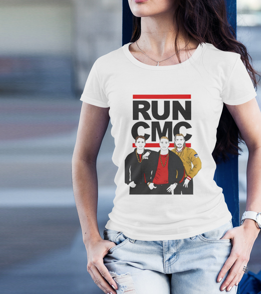 RUN CMC Remake Retro Hip-Hop Style Trio T-Shirt