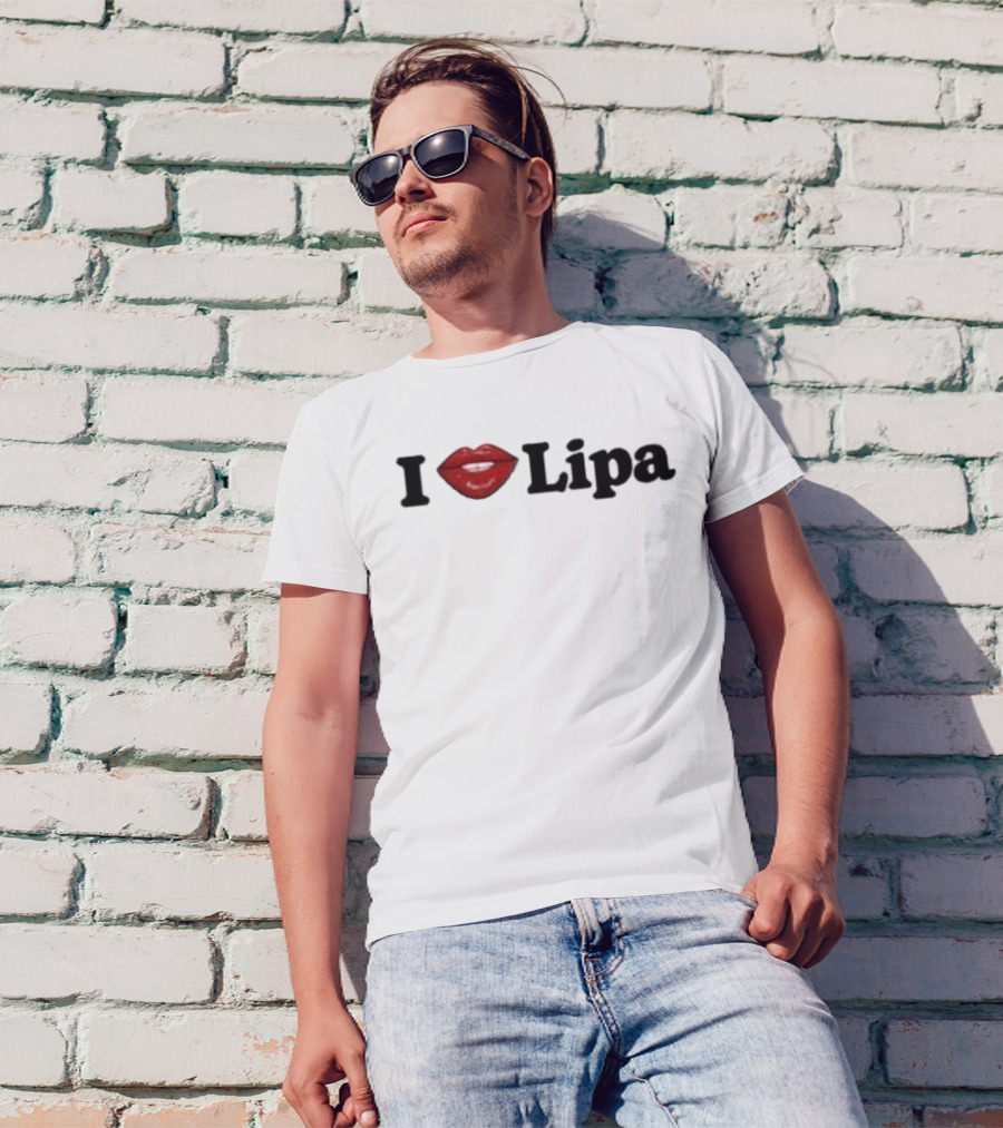 I Love Lipa Red Lips T-Shirt