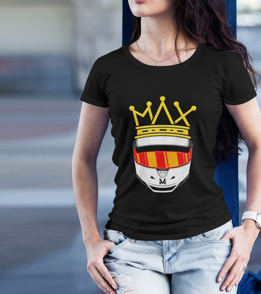 Max Helmet King Racing Congrats Iconic Crown Victory T-Shirt