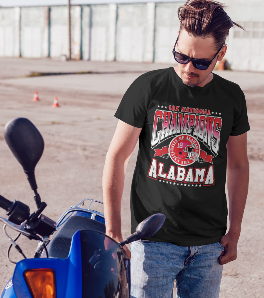 18x National Champions Alabama University Of Alabama T-Shirt