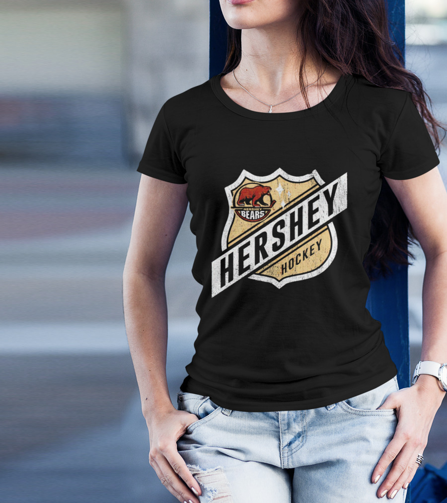 Hershey Bears Vintage Shield Emblem Hockey T-Shirt
