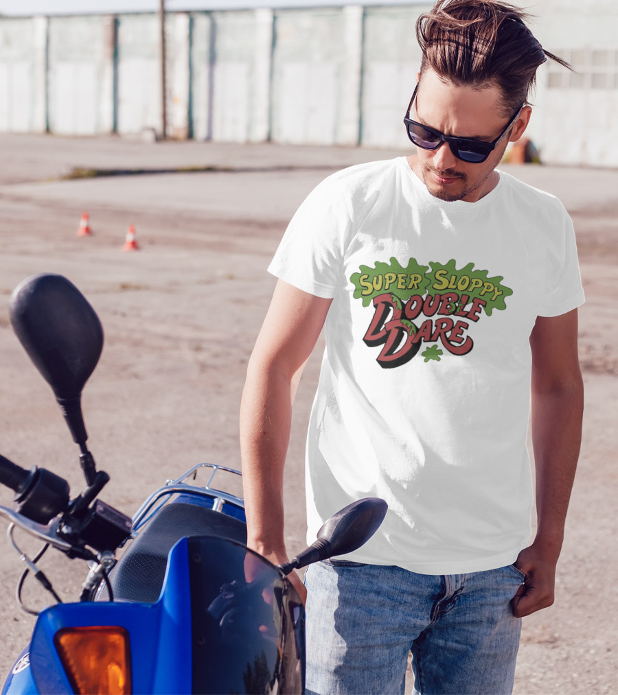 Super Sloppy Double Dare Nickelodeon Classic Game Show T-Shirt
