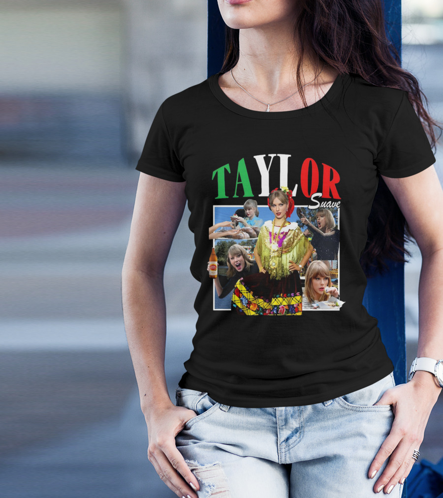 TAYLOR Suave Collage Mexican Outfit Food And Drink T-Shirt