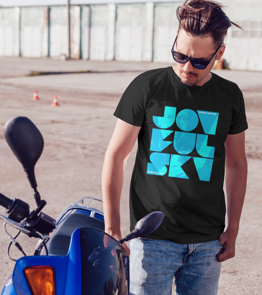 Robin Trower Joyful Sky Album Cover Art By Hari Schneider T-Shirt