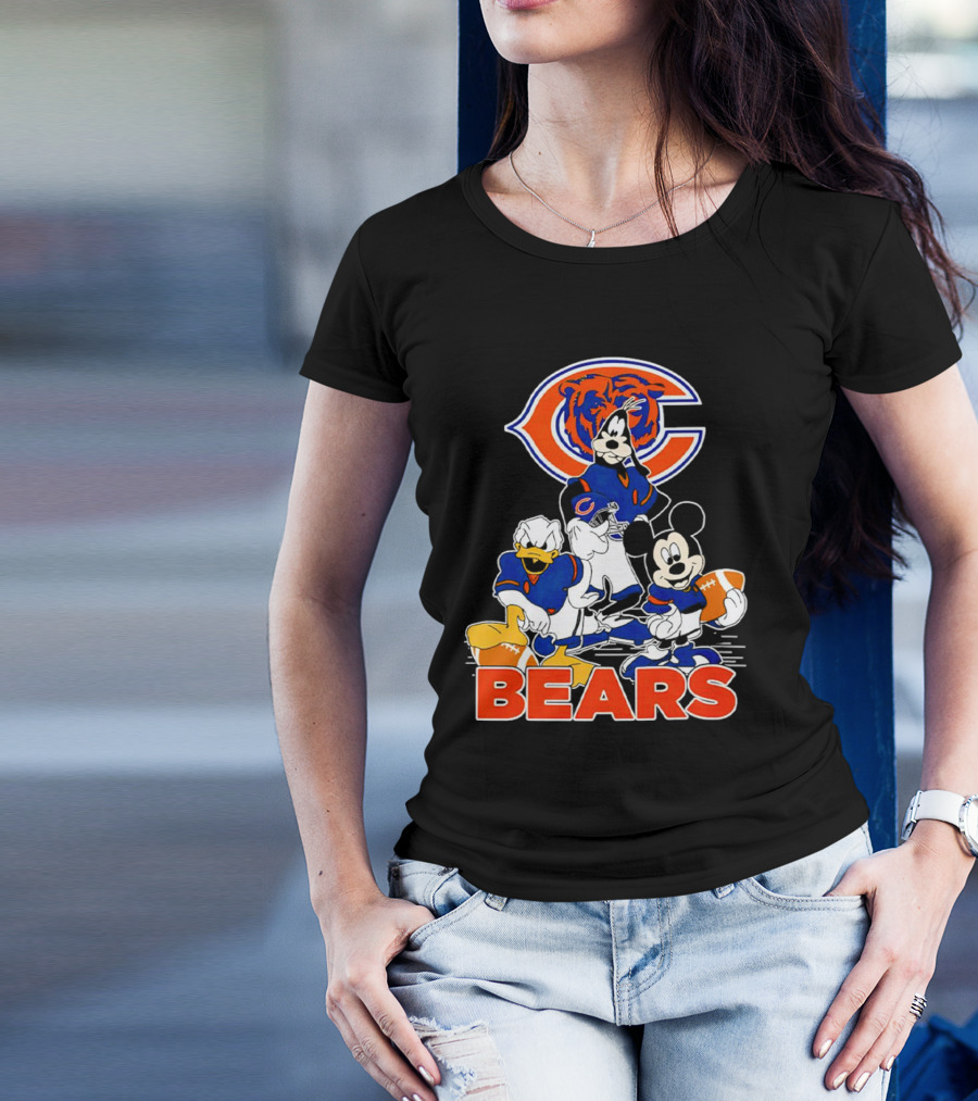 Chicago Bears NFL Football Mickey Mouse And Friends T-Shirt