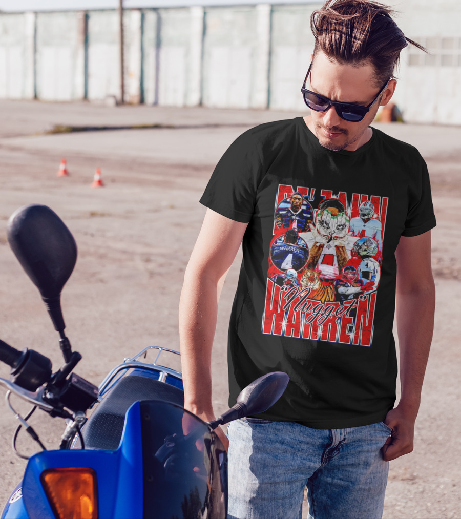 De’Jahn Nugget Warren Jackson State Tigers Football Player Collage T-Shirt