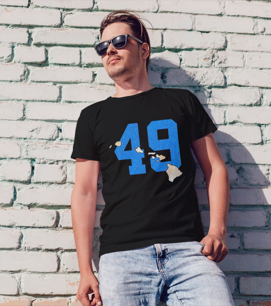 Frankie Luvu 49 Carolina Panthers Hawaii Islands T-Shirt