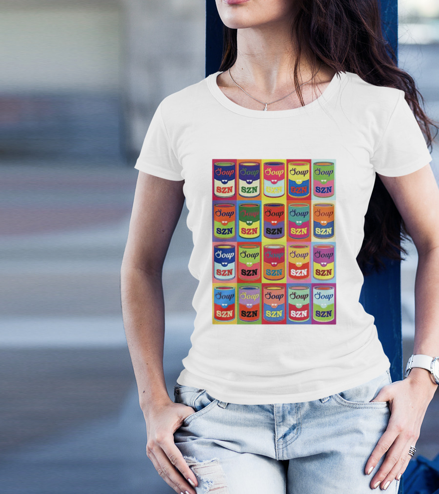 Soup SZN Colorful Pop Art Cans T-Shirt