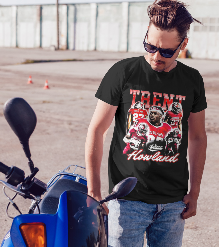 Trent Howland Indiana Hoosiers Football Player 27 IU Onlyone Crew T-Shirt