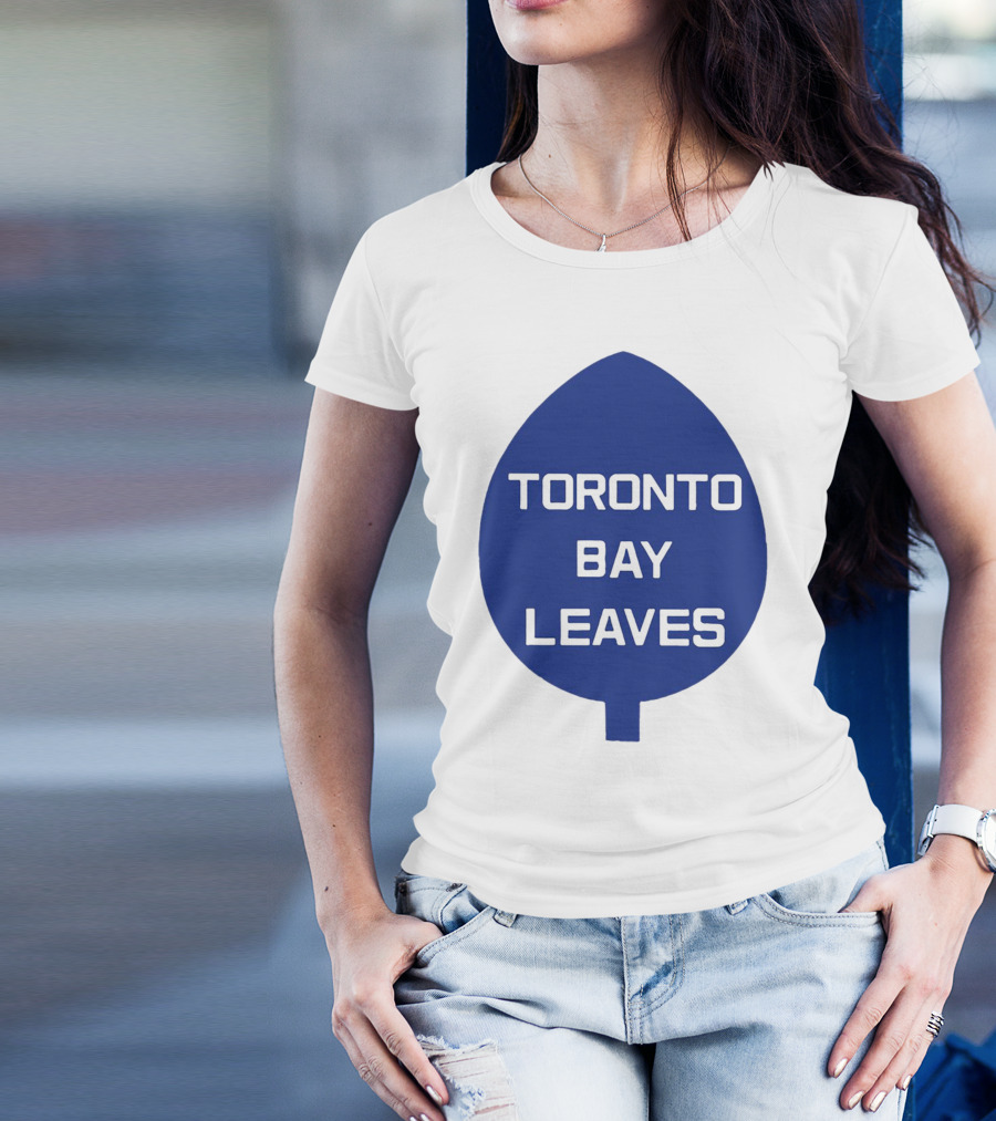 Toronto Bay Leaves Blue Leaf T-Shirt