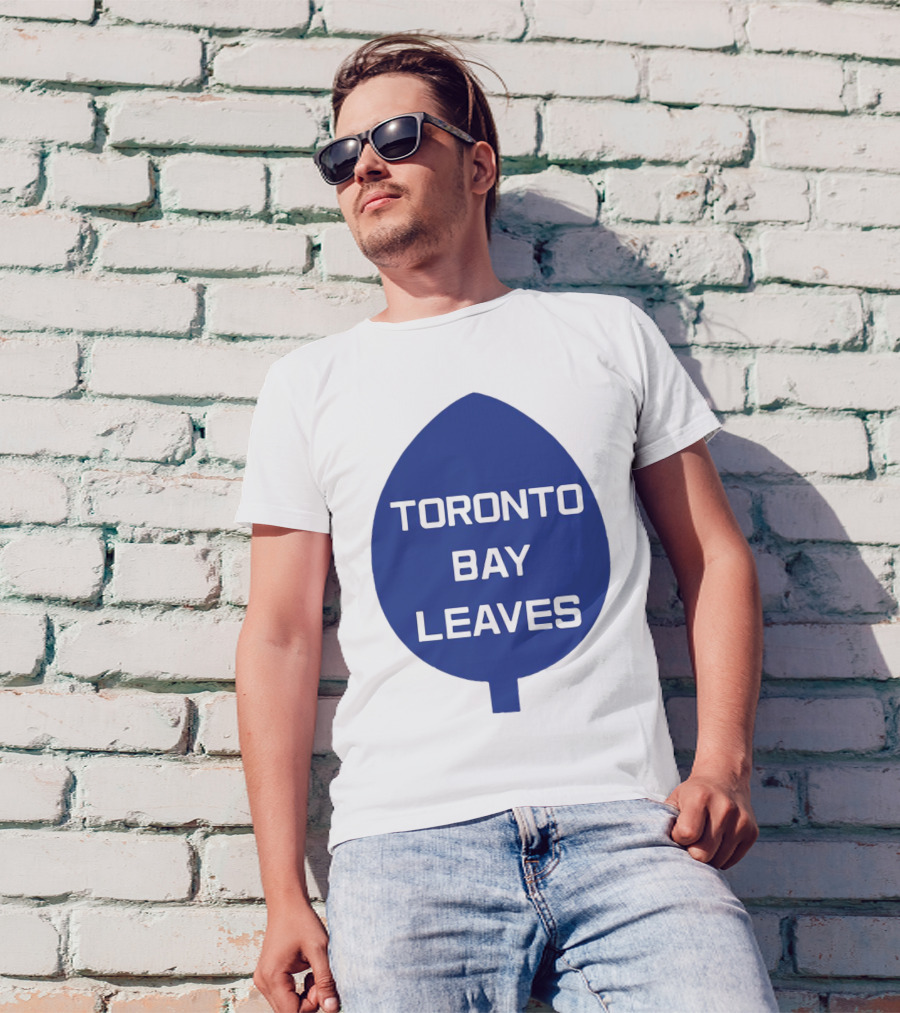 Toronto Bay Leaves Blue Leaf T-Shirt